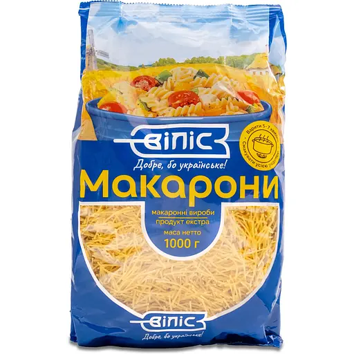 Макаронные изделия Вилис Вермишель 1 кг - фото 1