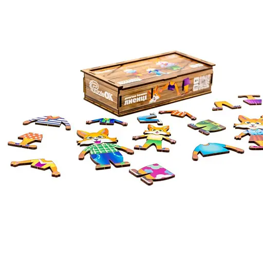 Деревянная настольная игра Лисички PuzzleOK Puz-42121 - фото 4