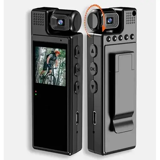 Видеокамера Dometic нагрудная Wi-Fi аккумуляторная боди камера с дисплеем 1.3 дюйма регистратор с фиксацией клипсой UKC L9 - фото 9