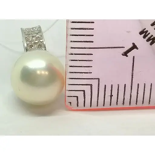 Срібна підвіска Qvaliz з перлами і фіанітами. 90300333-10/3 - фото 4