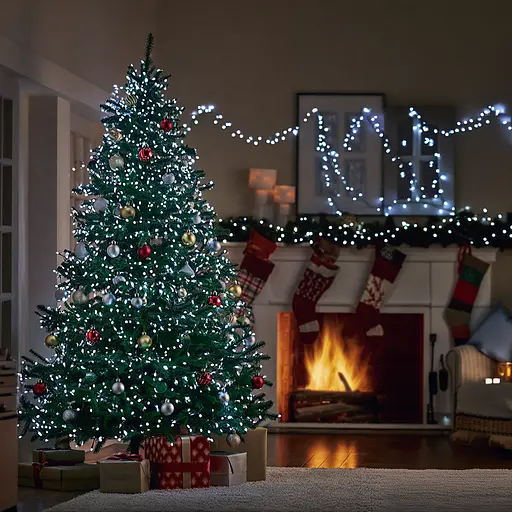 Гірлянда Нитка вулична GarlandoPro 30 м 300 LED чорний дріт Білий CF300L30MBW - фото 3