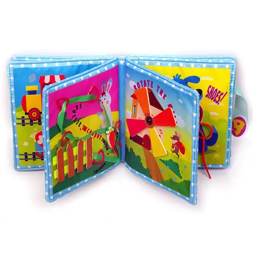 Розвиваюча книжка-шаруділка "Кошеня" 823406 з липучками - фото 3