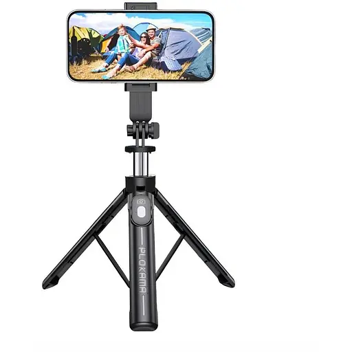 Селфи-монопод Plokama Live-K7 пластик и нержавеющая сталь регулируется от 19 до 64 см черный