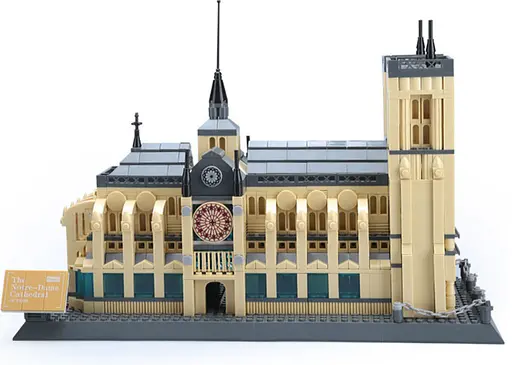 Конструктор Архитектура Wange 3D Собор Парижской Богоматери Notre Dame de Paris 5210 для детей и взрослых 3Д 1382 детали - фото 3