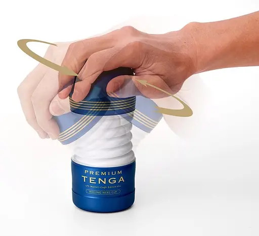 Мастурбатор Tenga Premium Rolling Head Cup білий - фото 3