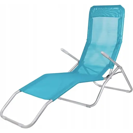 Кресло-шезлонг Jumi раскладной голубой - фото 6