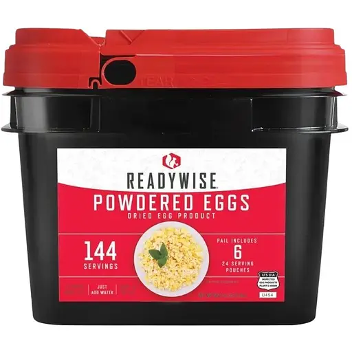 Сублімовані яйця (яєчний порошок) тривалого зберігання Readywise до 10 років, 144 порції RW05-516