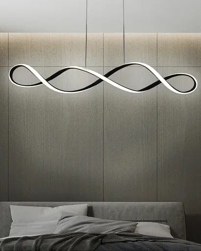 Подвесной светильник, люстра Goldlux 331052 Infinito Led 1x34W 4000K 5300Lm IP20 Черный - фото 2