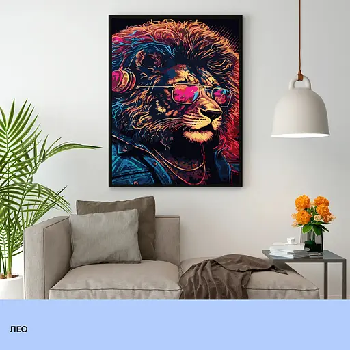 Набір для розпису по номерах "Лео" 40*50 см, IDEA2-GX47377, ТМ "99IDEAS" - фото 3