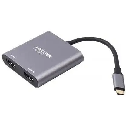 Переходник 2 в 1 Type-C to 2 HDMI grey