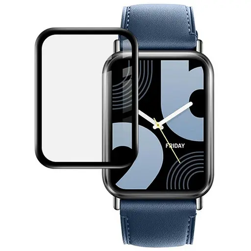 Полимерная пленка 3D (full glue) (тех.пак) для Xiaomi Mi Band 9 Pro Черный