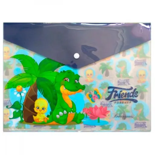 Папка-конверт на кнопці, А4+, P0103