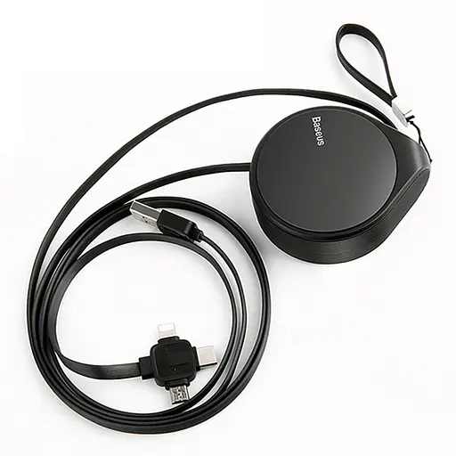 Кабель Baseus Waterdrop 3 in 1 scaling (MicroUSB + Lightning + Type-C) CAMLT-EP01