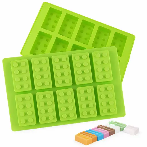 Силиконовая форма для льда, конфет и желе в виде строительных кирпичиков 18,5 × 11,5 × 2 см 88315 - фото 4