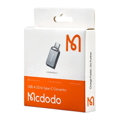 Адаптер Mcdodo OTG USB-A 3.0 to Type-C Adapter OT-8730 Серый - фото 2
