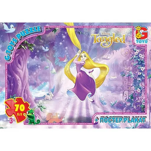 Детский пазл классический Рапунцель TA009 плакат 70 элементов