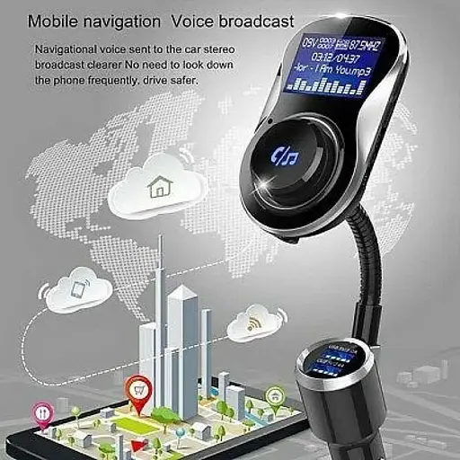 Автомобільний ФМ блютуз модулятор для автомагнітоли в машину Х15 Usb Fm трансмітер для автомобіля - фото 2