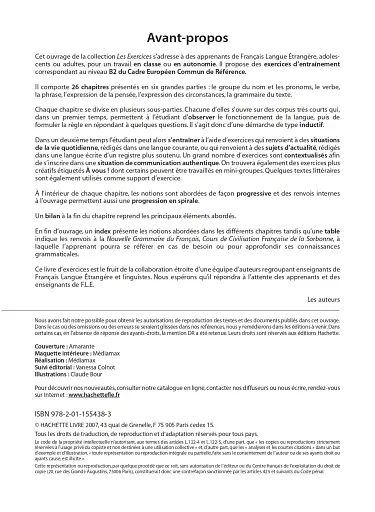 Les 500 Exercices de Grammaire Livre d'eleve B2 + corriges - фото 2