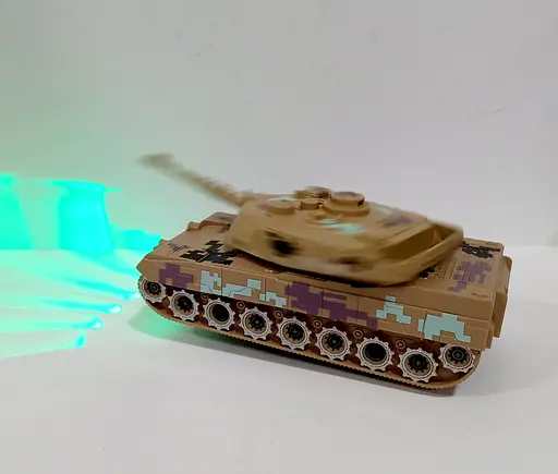 Танк HC 019 A, звук, свет, в коробке (6974910010197) Светло-коричневый - фото 6