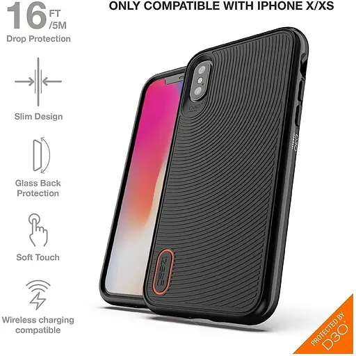 Противоударный чехол GEAR4 Battersea D3O для iPhone XS Max (6.5") Black - фото 7