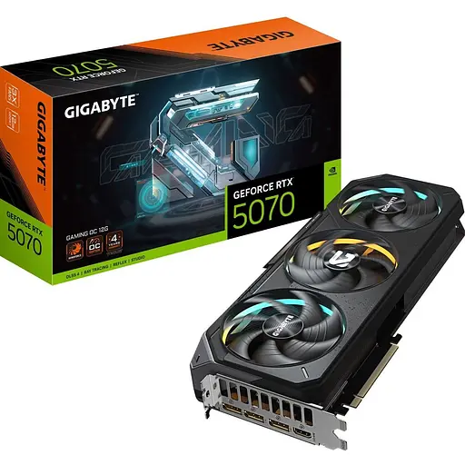 Видеокарта Gigabyte GeForce RTX 5070 GAMING OC 12G (GV-N5070GAMING OC-12GD) EU [132536]
