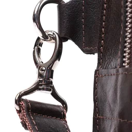 Кожаная мужская сумка GRANDE PELLE 20,5х14,5х6,5 см sum0026532 - фото 9