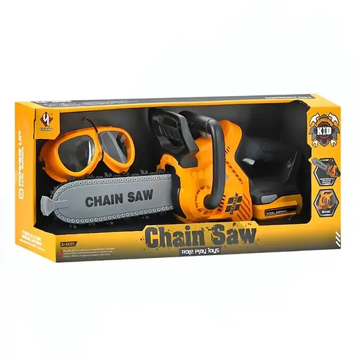 Набір інструментів T058 велика пила 49 см, звук, світло, окуляри, батарейки