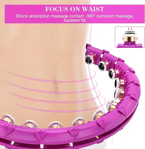 Furado Смарт обруч для фитнеса для взрослых Hu-la Hoop для похудения, регулируемый с помощью какалки - фото 6