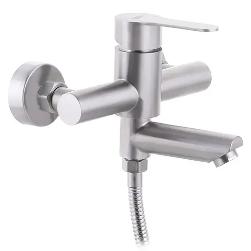 Смеситель для ванны Zerix DAX-009 ZX3146 Нержавеющая сталь - фото 1