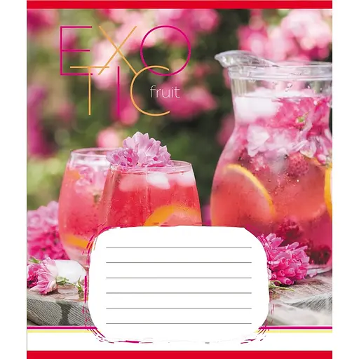 Зошит загальний "Екзотичні фрукти" Leader 048-590098K-2 в клітинку, 48 аркушів - фото 1