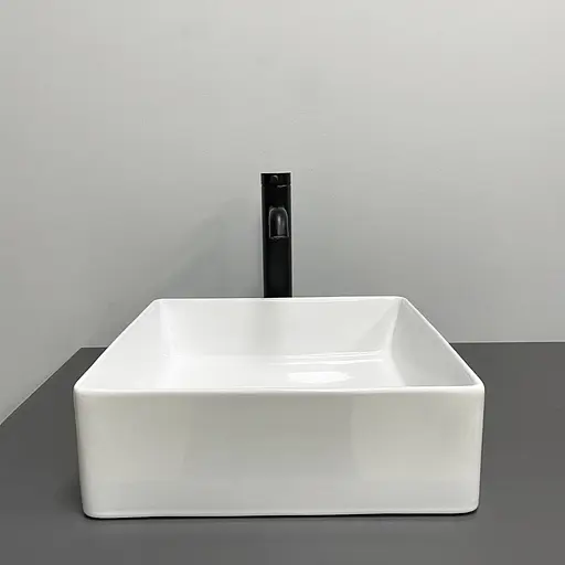 Умивальник VBI TriestS white накладний VBI-012714, Білий - фото 3