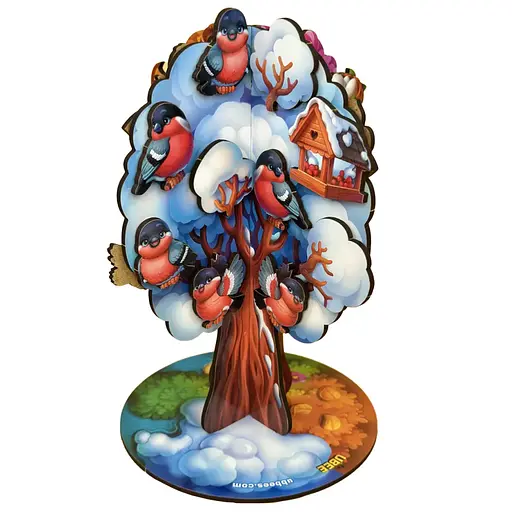 Детская настольная игра "Времена года абрикоса" Ubumblebees (ПСД295) PSD295 деревянная - фото 3