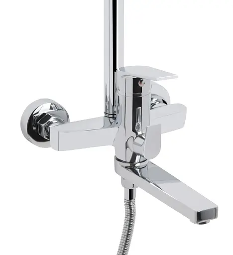 Душевая система универсальная Qtap Stenava New Chrome с изливом QTSTE111CRM45538 - фото 2