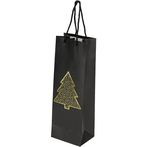 Пакет Новорічний паперовий Ялинка 2639 Різнокольоровий - фото 1