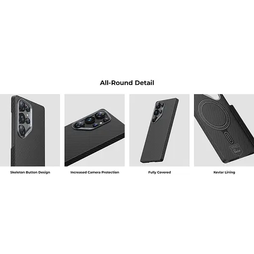 Чохол Benks ArmorAir Kevlar Case 600D Magnetic для Samsung Galaxy S25 Ultra Black (6948005949242) [141721] - фото 16