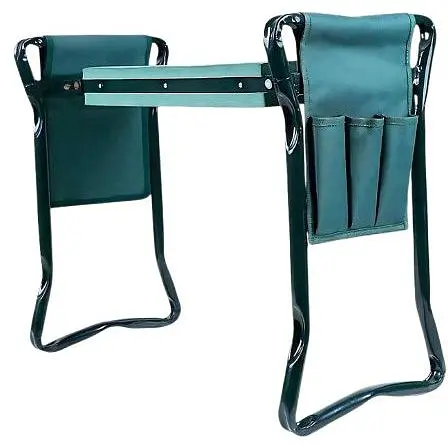 Садовий складаний стілець-колінник 3в1 + 2 органайзери сумки для інструментів - фото 1