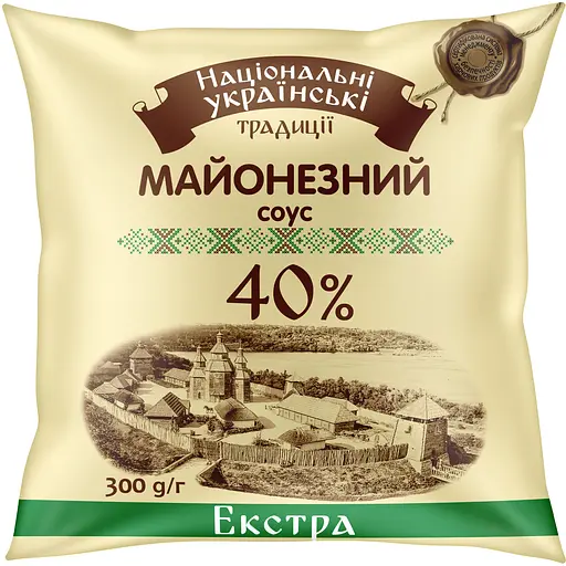 Майонезний соус Національні українські традиції Екстра 30% 300 г