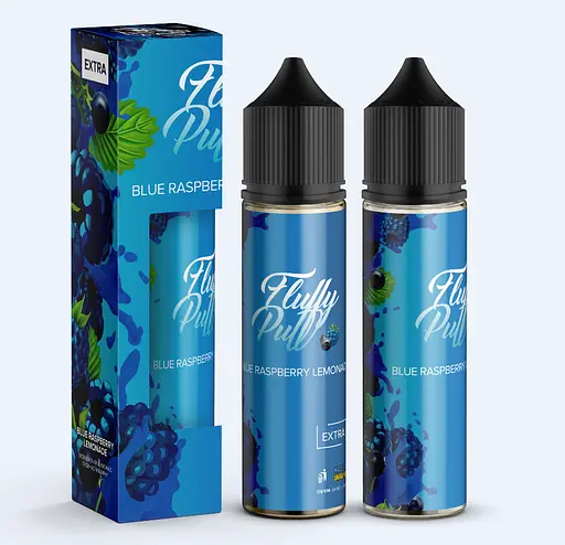 Набор компонентов для самозамеса солевой заправки Fluffy Puff 60 мл Лимонад с синей малины 0-50 мг (17671)