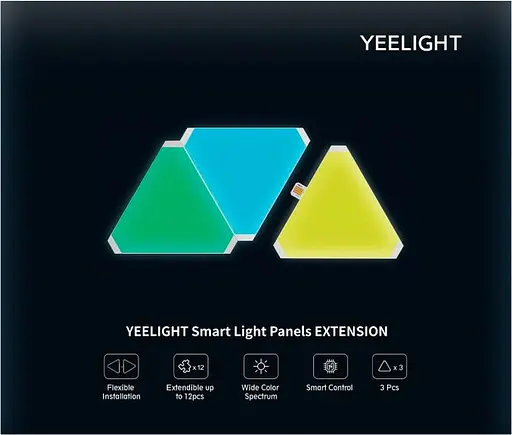 Додаткова розумна світлова панель Xiaomi Yeelight Smart LED Light Panels 3 pcs Extension [81365] - фото 2
