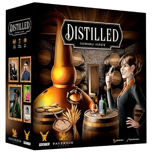 Настільна гра Geekach Games Distilled. Таємниці напоїв (Distilled. Kickstarter edition) (укр.) (GKCH065DS) - фото 1