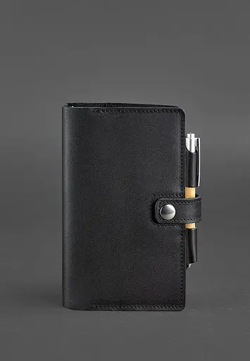 Шкіряний блокнот (Софт-бук) 4.0 чорний - фото 3