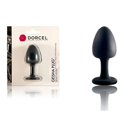 Анальная пробка со смещенным центром тяжести Dorcel Geisha 7.9 см (черный) - фото 4