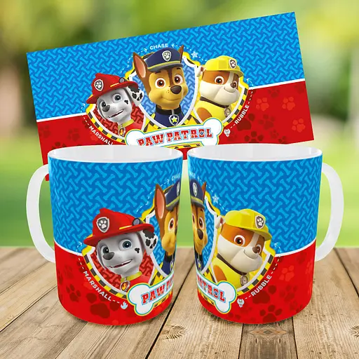 Набор: детская сумка-бананка+кружка Щенячий патруль 32х15см,бананка для мальчика через плечо (01014) - фото 3