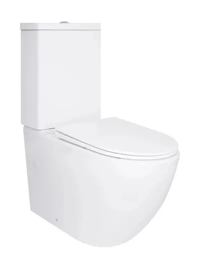 Унитаз напольный Qtap Jay Ultra Quiet с сиденьем Slim Duroplast/ Soft-close/ Quick Release QT07222175TW - фото 1