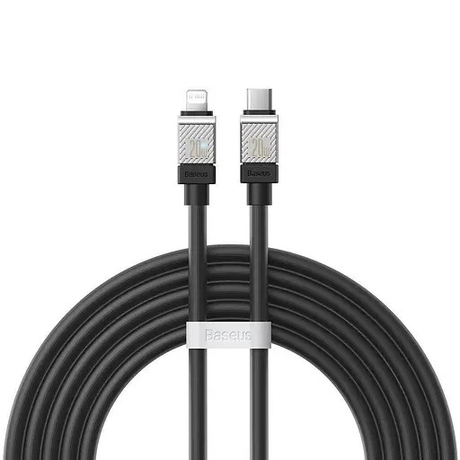 Кабель 2 метри Baseus CoolPlay Series Type-C to iPhone (USB-c - lightning) 2 m чорний CAKW000101