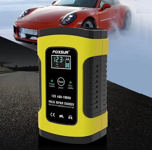 Автомобільний зарядний пристрій для акумулятора Foxsur 12V 5A - фото 9