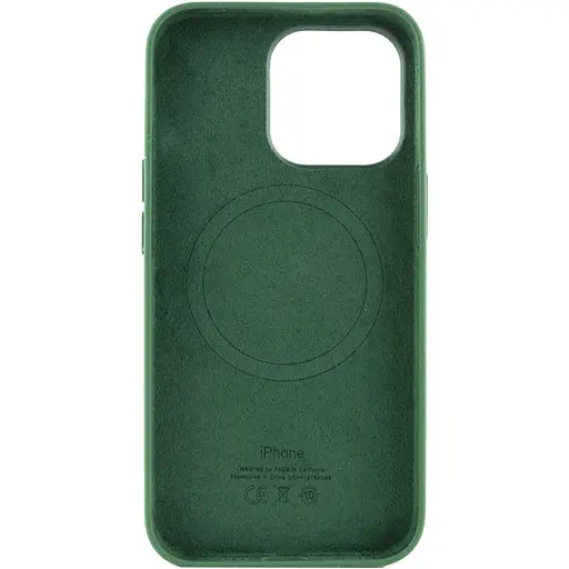 Чохол Epik Silicone case AAA with Magsafe and Animation для Apple iPhone 13 Pro 6.1 Зелений/Clover - фото 3