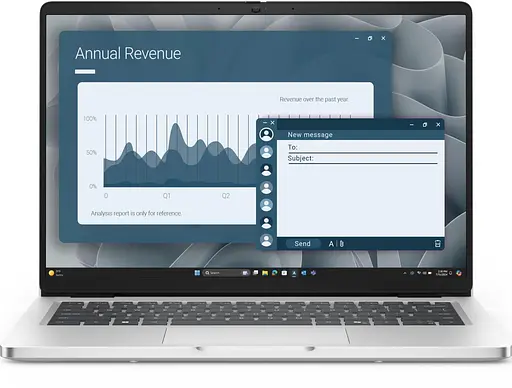 Ноутбук Dell 14 Pro 14 FHD+ IPS AG/AMD Ryzen AI 5 PRO 340/16GB/512GB SSD/AMD Radeon/W11P/Silver (BTO601PC14255UA_W11P) - фото 1