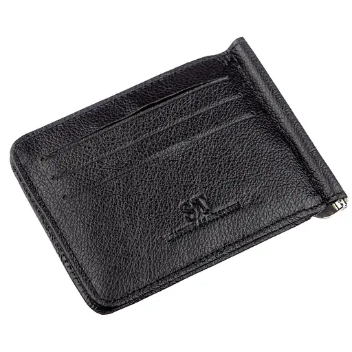 Мужской кожаный кошелек ST Leather 11х8.5 см acs0015768 - фото 2