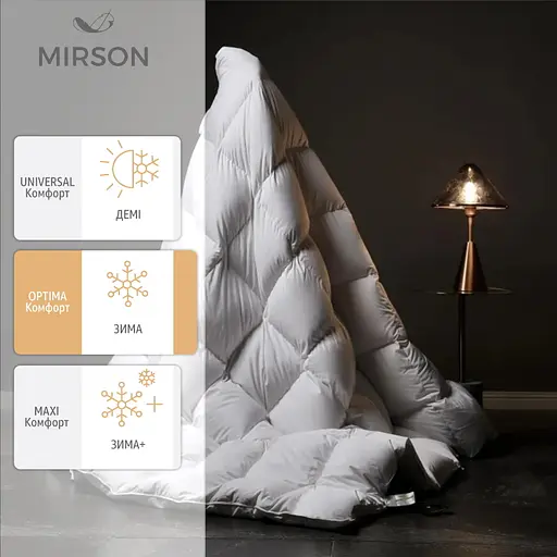 Ковдра пухова MirSon Beatrice № 092, зимова, 205х172 см, біла - фото 3